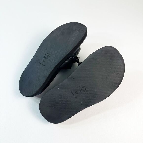 LOUIS VUITTON Sunset Flat Comfort Mule Slide Sandal Size 39 Black Monogram - Picture 11 of 15
